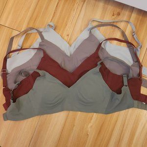 AERIE REAL FREE PADDED BRALETTE - Now called SMOOTHEZ. Size Sm. Set of 4!